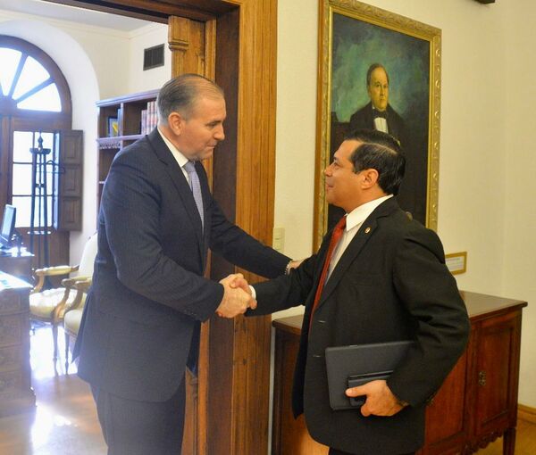 Canciller y presidente de la ANDE dialogan sobre tarifa técnica y revisión de Anexo C - .::Agencia IP::.