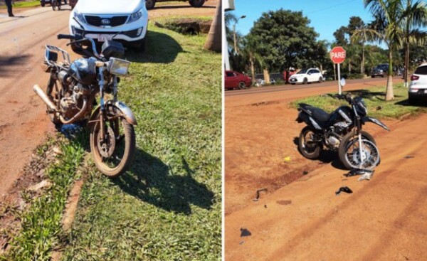 Choque entre motocicletas deja un lesionado en Santa Rita