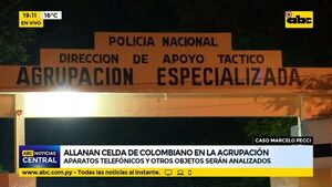 Allanaron celda de colombiano en la agrupación: Teléfonos y otros objetos serán analizados - ABC Noticias - ABC Color