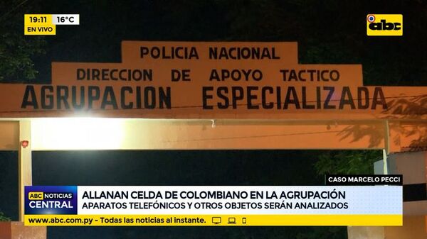 Allanaron celda de colombiano en la agrupación: Teléfonos y otros objetos serán analizados - ABC Noticias - ABC Color