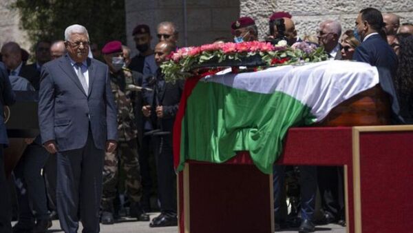 Funeral en Ramala por la periodista Shireen Abu Akleh asesinada en Cisjordania