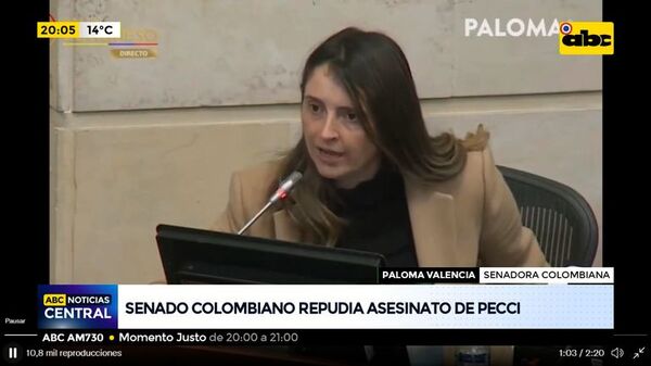 Senado Colombiano repudió asesinato de Marcelo Pecci y pidió un minuto de silencio - ABC Noticias - ABC Color