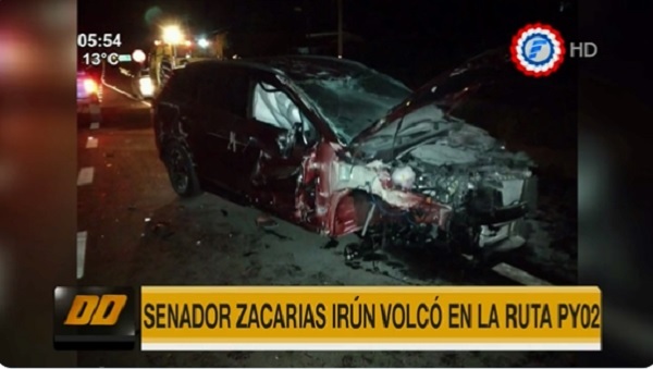 Zacarías Irún sufre lesiones tras accidente rutero