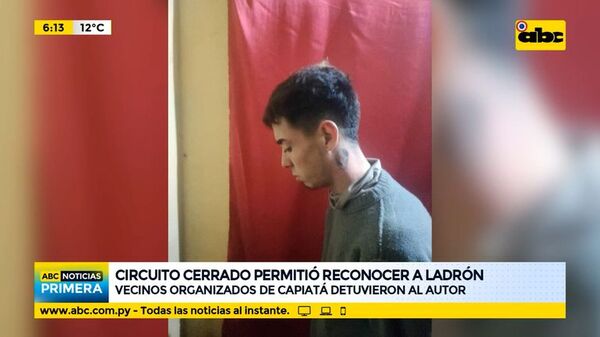 Circuito cerrado permitió reconocer al ladrón - ABC Noticias - ABC Color