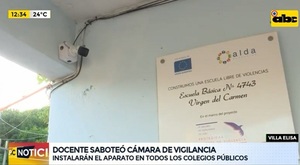 Reconectan cámara inhabilitada por docente de Villa Elisa