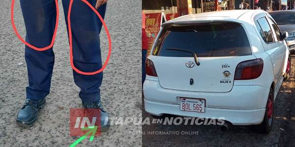 ROZAN A UNA AGENTE DE TRÁNSITO EN CONTROLES DE LA FILA