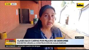 Clases bajo carpas por peligro de derrumbe - ABC Noticias - ABC Color