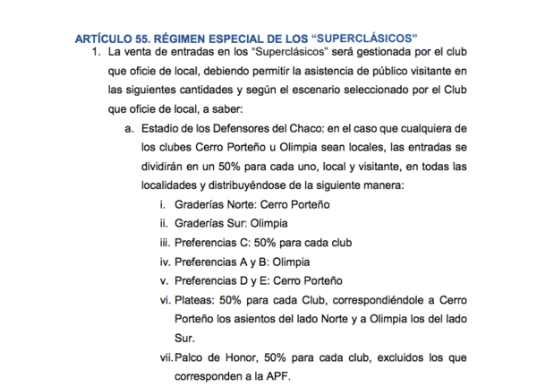 Versus / Al llevar el clásico al Defensores, Olimpia está obligado a ceder el 50% a Cerro - PARAGUAYPE.COM