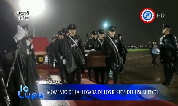 El momento de la llegada de los restos del fiscal Marcelo Pecci al país | Telefuturo