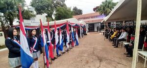 CDE: acto cívico en recordación a los 211 años de la independencia - ABC en el Este - ABC Color