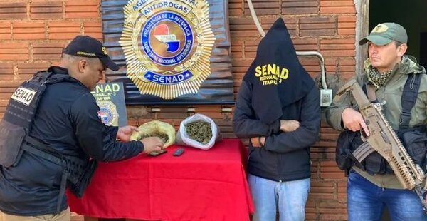 Itapúa: SENAD incautó 22.8 toneladas de marihuana, y mas de 1.100 dosis de crack en lo que va del año