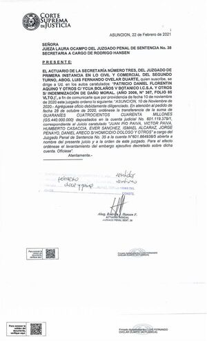 Víctimas del Ycuá llevan más de dos años intentando ejecutar sentencia - Nacionales - ABC Color
