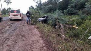 Crónica / Vuelco fatal: salió del camino, pegó por árboles y murió