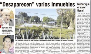 Ante inminente publicación de DD.JJ. Bachi había “borrado” sus bienes - Nacionales - ABC Color