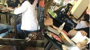 Quejas por usar batas médicas en la cantina