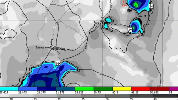 Emiten alerta especial por ciclón extratropical en Uruguay