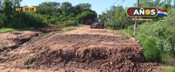 Reparan el puente caído de Capiatá - C9N