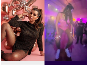 Novia de Zarate olvidó la pesadilla “triple x” y calentó pista de baile
