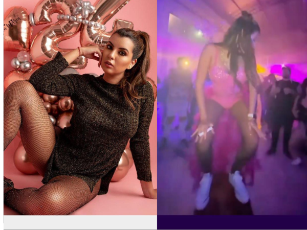 Novia de Zarate olvidó la pesadilla “triple x” y calentó pista de baile