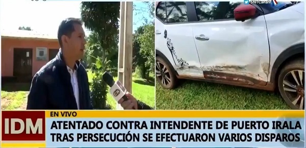 Intendente que se volvió colorado sufre atentado