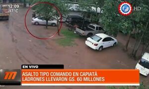 Delincuentes se alzan con G. 60 millones en violento asalto | Telefuturo