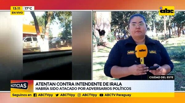 Atentan contra intendente de Irala - ABC Noticias - ABC Color