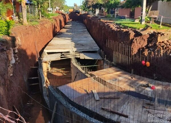 Ejecutan los últimos metros de alcantarillado pluvial en San Ignacio