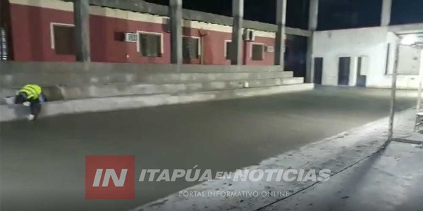 BUEN AVANCE DEL POLIDEPORTIVO DE LA ESC. ALEMANA DE ENCARNACIÓN