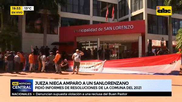 Jueza niega amparo a un sanlorenzano - ABC Noticias - ABC Color