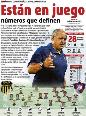 Están en juego números que definen en Peñarol-Cerro Porteño - Fútbol - ABC Color