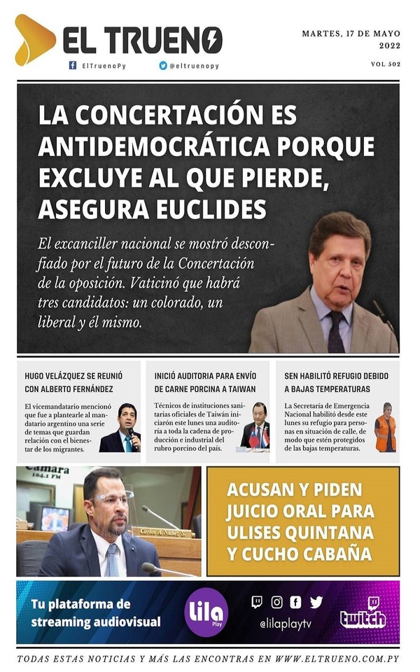 Portadas de este martes 17 de mayo de 2022