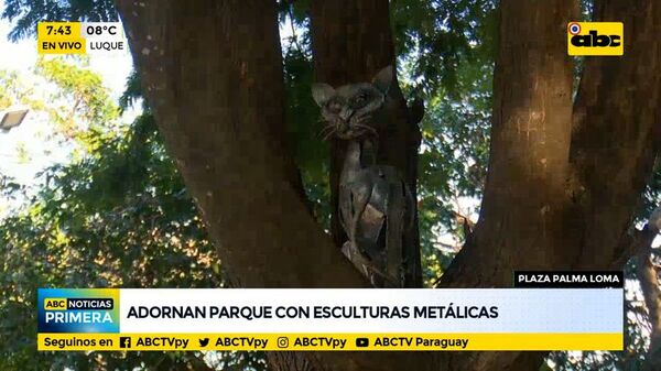 Adornan plaza con esculturas metálicas - ABC Noticias - ABC Color