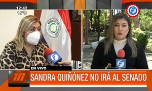 Sandra Quiñónez no irá mañana al Senado | Telefuturo
