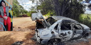En Posadas, hallan un taxi incendiado y buscan a una mujer desaparecida