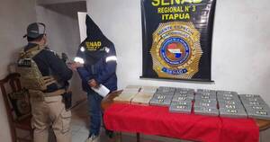 La Nación / Senad incautó más de 40 kilos de cocaína durante operativo en Cambyretã