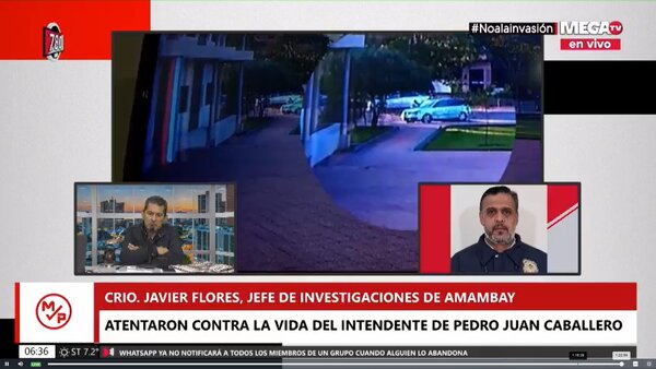 Policía levantó 15 vainillas servidas tras atentado contra el intendente de PJC - Megacadena — Últimas Noticias de Paraguay