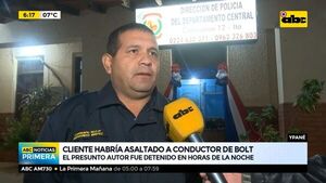 Pasajero robó e incineró el vehículo de un conductor de Bolt - ABC Noticias - ABC Color