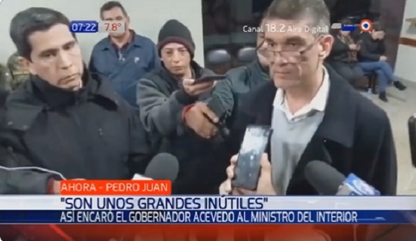 Gobernador encara a ministro y se despacha contra Abdo: “No tiene huevos”