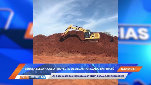 Alcantarillado en la ciudad de Pirayú beneficiará a 9.500 pobladores.