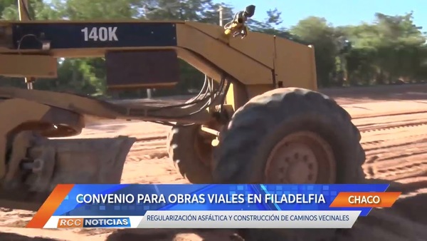 Concretan convenio para obras viales en el distrito de Filadelfia