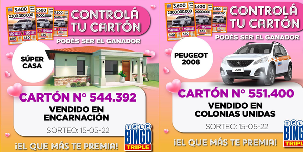 Donde estarán los afortunados? Telebingo busca a sus ganadores en Itapúa