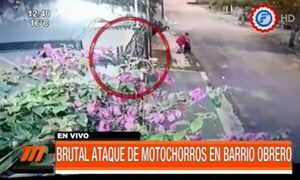 Brutal ataque de motochorros en Barrio Obrero | Telefuturo