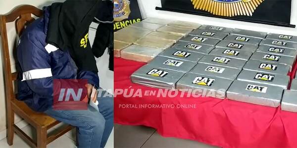 COMBATE AL TRÁFICO DE COCAÍNA CON PASO POR ITAPÚA