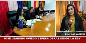 JOSÉ LEANDRO OVIEDO ESPERA OBRAS DESDE LA EBY