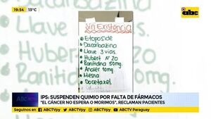 IPS: suspenden quimio por falta de fármacos - ABC Noticias - ABC Color