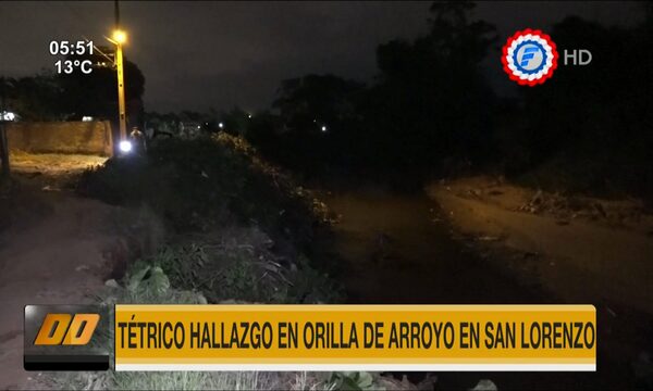 Tétrico hallazgo: Encontraron cráneo de recién nacido a orillas de arroyo en San Lorenzo | Telefuturo