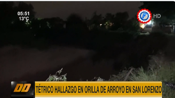San Lorenzo: Hallan cráneo de recién nacido a orillas de un arroyo