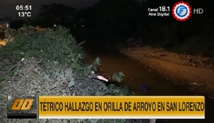Hallan cráneo de recién nacido en San Lorenzo