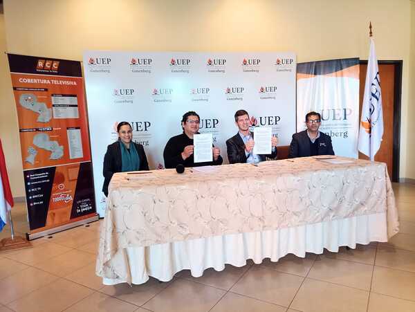 Firman convenio interinstitucional en el marco de cooperación entre R.C.C y U.E.P Campus Gutenberg