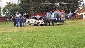 Helicóptero policial requiere de acople antes de desalojo en Salto  - Nacionales - ABC Color